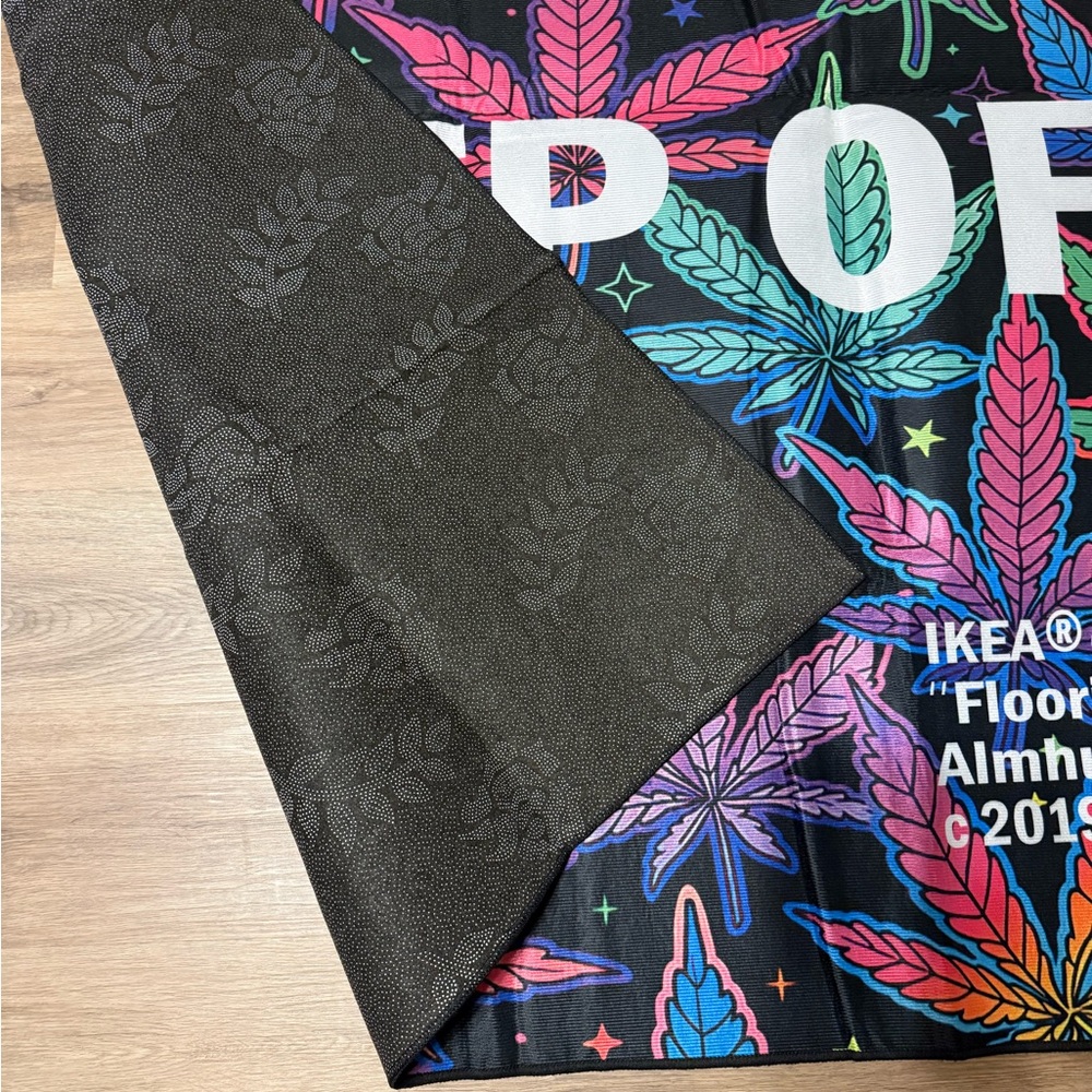 Keep Off Multicolor Leaf Pattern Rug - Picture 2 of 2